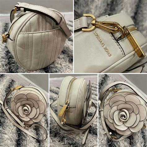 Michael Kors Vivianne Vanilla Canteen Flower Crossbody Bag